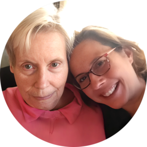 Deb Kroner, founder of Monarch Care Partners, with her mother